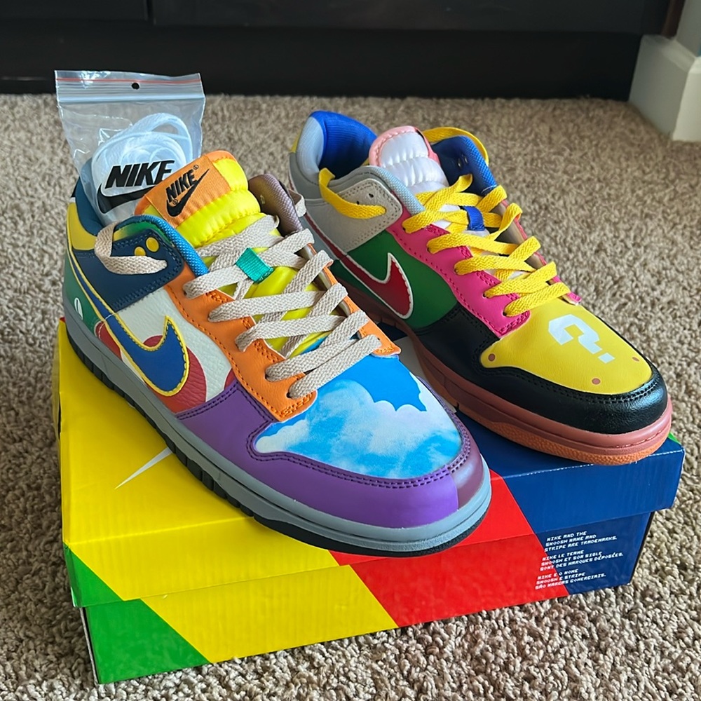 Nike Dunk Low SB What The Super Mario Sz 11
